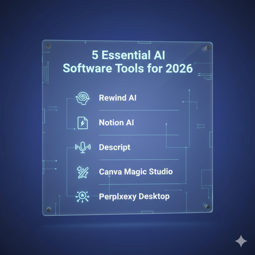 5 Essential AI Software Tools for 2026
