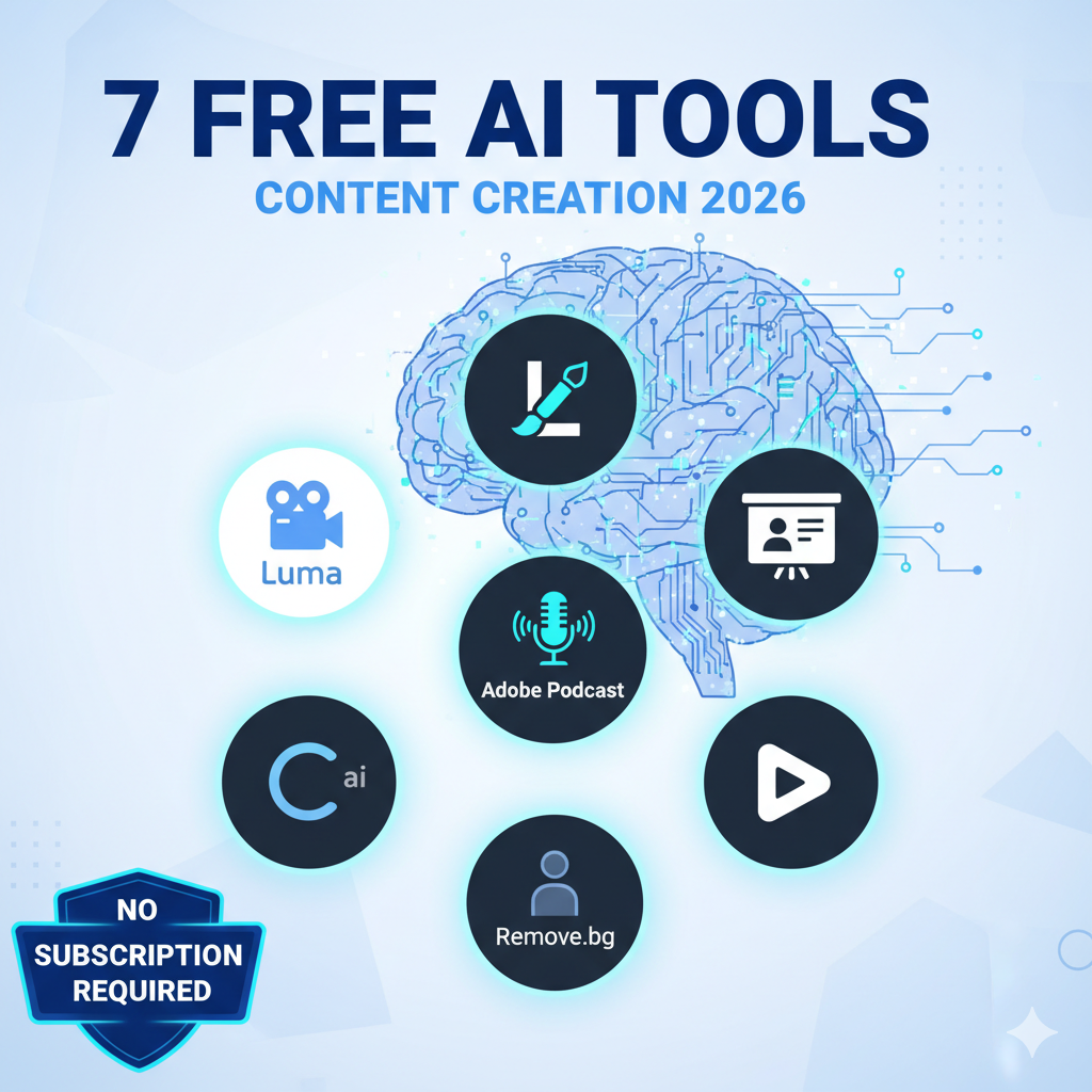 7 Best Free AI Tools for Content Creators in 2026 - No Subscription Required
