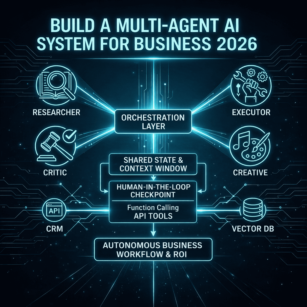 Build a multi-agent AI system for business 2026: Roadmap and architecture.
