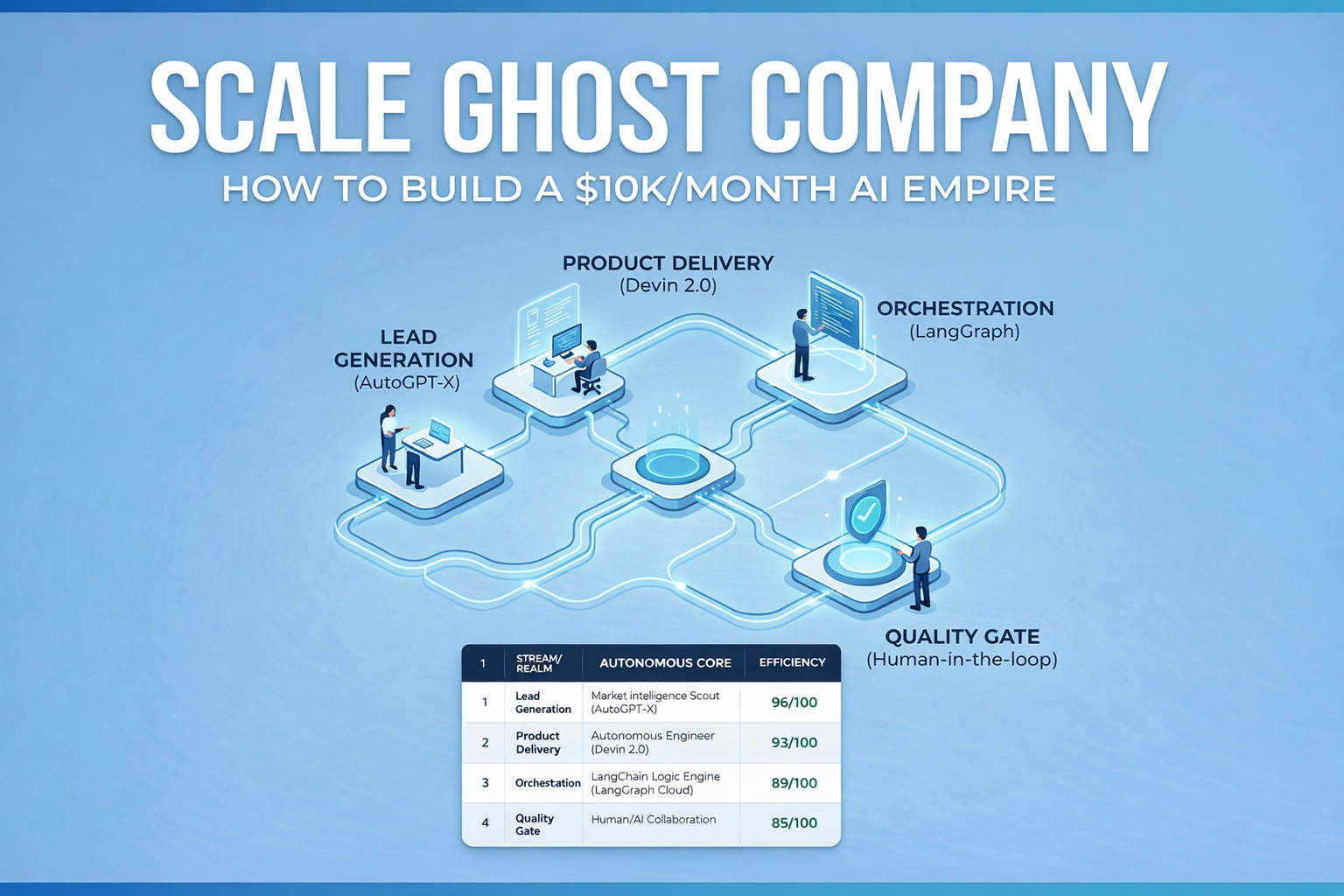 How to Scale Ghost Company with AI agents workflow 2026
